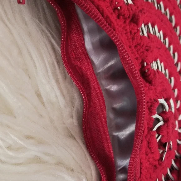 Handmade bag with crochet weaving technique.   New - Picture 7 of 11